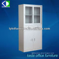 Best Sell Four-doof Middle Two Piece Glas Door Commercial Storage Furniture Metal Cabinet